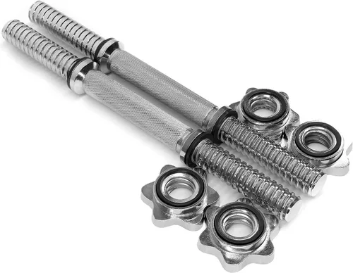 Yes4All Juego de mancuernas ajustables de hierro fundido de 1.15 pulgadas, 30 libras, para gimnasio en casa, entrenamiento de fuerza, entrenamiento
