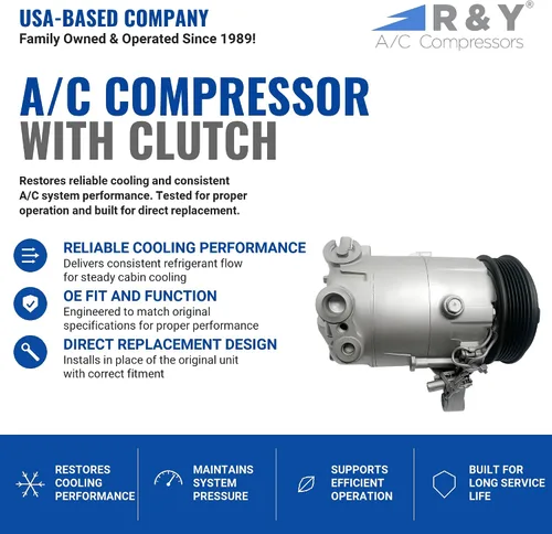 Miniatura 2 de Compresor de CA RYC y embrague A/C FG221
