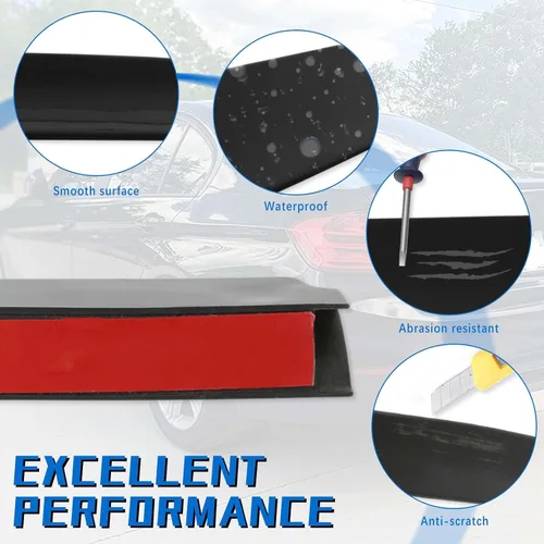 Miniatura 7 de JMTBNO - Alerón universal de 53 pulgadas para automóvil, alerón trasero negro brillante ABS compatible con Dodge Charger 2011-2022 RT SXT SRT Honda