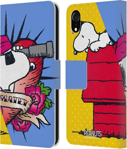 Miniatura 111 de Head Case Designs Funda de piel con licencia oficial de Peanuts Snoopy & Woodstock Balloon Halfs and Laughs para Apple iPhone 7/8/SE 2020 y 2022