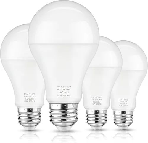 Miniatura 11 de Bombillas LED Maylaywood A21, bombilla LED equivalente a 150 W, luz diurna blanca 5000K, 2600 lm, base E26, no regulable, bombilla LED blanca