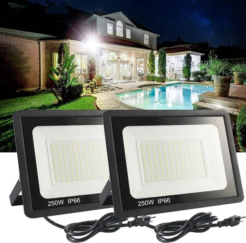 Miniatura 11 de 4Pack LED Flood Light Outdoor,50W LED Work Light 5500lm with 6FT US Plug,IP66 Waterproof Exterior Security Lights,6000K Daylight White Outside