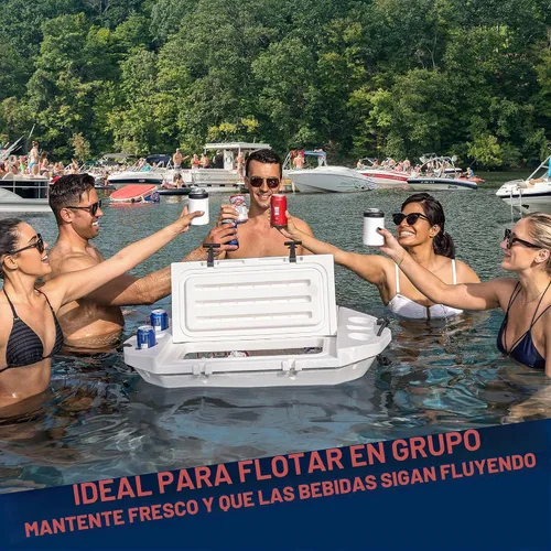 Miniatura 2 de CUDDY - Enfriador flotante y recipiente de almacenamiento en seco para tierra y agua, 40 cuartos de galón, ideal para río, playa, kayak, piscina