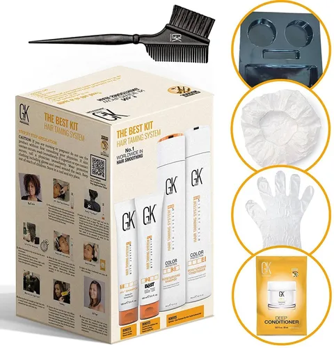Miniatura 5 de GK HAIR Global Keratin El mejor kit de caja de consumo (300ml/10.1 Fl Oz) Tratamiento de queratina para alisar y suavizar profesional brasileño