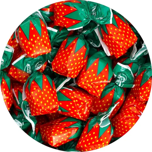 Miniatura 10 de Caramelo duro relleno de frutas 1.5 libras aproximadamente 90 piezas Bonos de frutas surtidos envueltos individualmente, naranja, limón, fresa