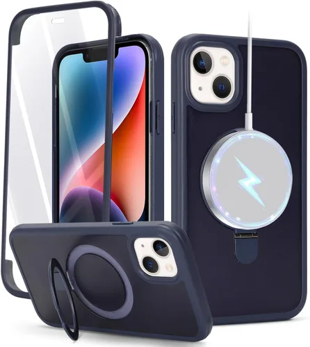 Miniatura 10 de Cavor Funda para iPhone 13 e iPhone 14, Compatible con Magsafe, Funda para iPhone 14 con Protector de Pantalla, Soporte Funda Protectora Magnética
