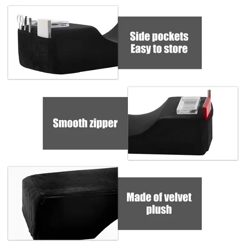 Miniatura 4 de Almohada Cómoda para Extensión de Pestañas, Almohada de Espuma Viscoelástica con Contorno Cervical para Soporte al Dormir, Almohada para Injerto