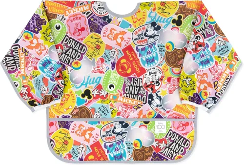 Miniatura 9 de Bumkins Sleeved Bib for Girl or Boy, Baby and Toddler for 6-24 Mos E1 Llama