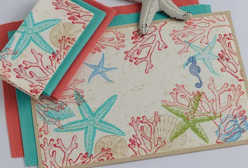 Miniatura 3 de DII Seashore Collection - Juego de servilletas, 20 x 20 pulgadas, laguna, 6 piezas