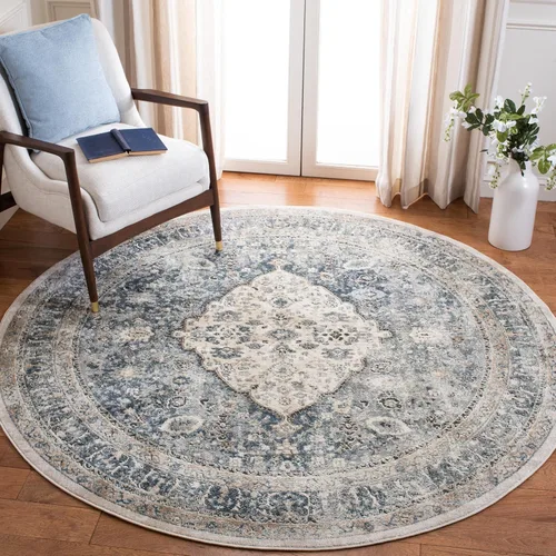 Miniatura 5 de SAFAVIEH Oregon Collection - Alfombra de pasillo, 2 pies 2 pulgadas x 6 pies, beige y gris, diseño oriental envejecido, no desprende pelusa