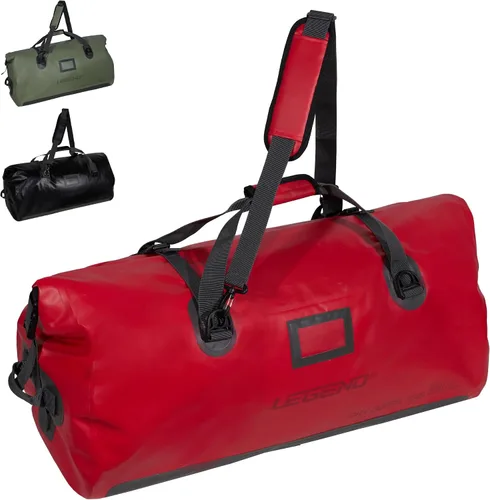 Miniatura 12 de LEGEND Bolsa de lona impermeable – Bolsa de lona resistente para exteriores, camping, canotaje y viajes, bolsa seca de PVC de alta calidad, bolsa