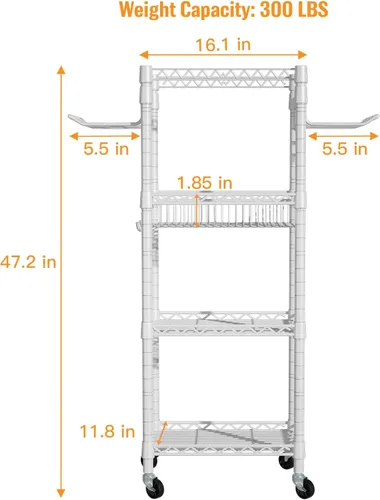 Miniatura 6 de FUTASSI Almacenamiento para Gimnasio en Casa, Organizador de Equipo de Entrenamiento de 3 Niveles con Ruedas para Esterillas de Yoga, Rodillo