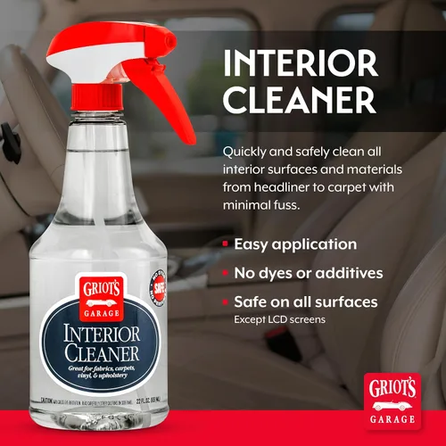 Miniatura 2 de Griot's Garage - Aerosol limpiador de interiores para asientos de automóvil, alfombras, tapicería de tela, tapete de suelo, vinilo, tablero, ideal