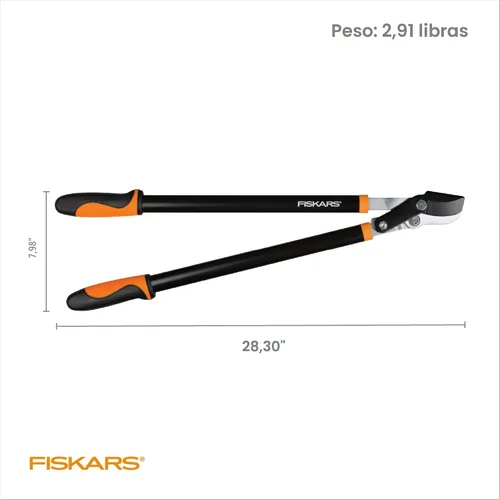 Miniatura 7 de Fiskars - 91686935J Tijera de poda extensible Power-Lever de 25 pulgadas, Azul