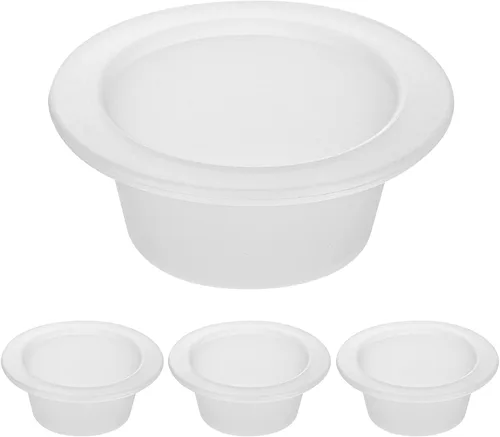 ASAWASA 4 Piezas Forros de Silicona para Calentador de Cera Enchufable, Sin Desorden, Sin Raspar, Reutilizables, Duraderos, 1.62 pulgadas de