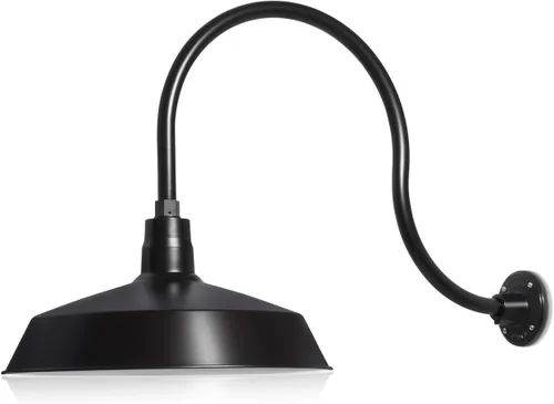 Miniatura 29 de 17 pulgadas. RLM Warehouse - Pantalla con brazo de cuello de cisne y bombilla Led A19 5000K de 9W