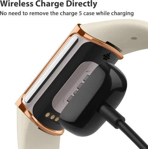 Miniatura 5 de Paquete de 4 protectores de pantalla compatibles con Fitbit Charge 6/Charge 5 (no para Charge 4/3), funda protectora de TPU completa, accesorios