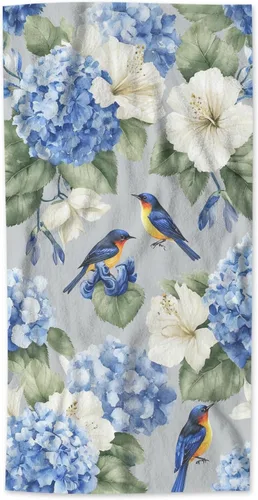 Miniatura 9 de AOYEGO Toallas de baño de sirena azul aguamarina, estilo retro, con escamas de peces marinos, sirena, lentejuelas, toallas de mano para cocina