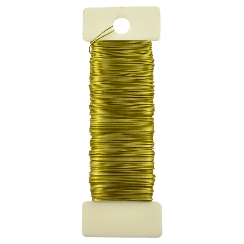 Miniatura 44 de HAHIYO Alambre Negro de Calibre 22 - 1 Rollo, 38 Yardas (115 Pies) Alambre Floral Flexible para Manualidades, Coronas de Navidad, Arreglos
