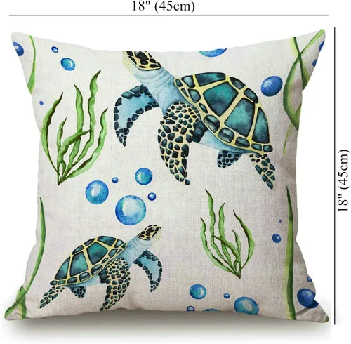 Miniatura 57 de Solekla Funda de almohada cuadrada de lino y algodón con flores blancas y negras, funda de cojín decorativa para sofá de 18 x 18 pulgadas Sl157
