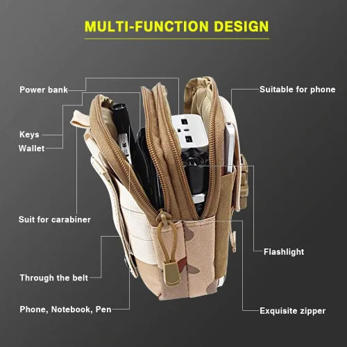 Miniatura 5 de Funda para teléfono celular de cintura, bolsa de cinturón, funda universal para teléfono al aire libre, estuche, bolsillo para gadgets para iPhone X