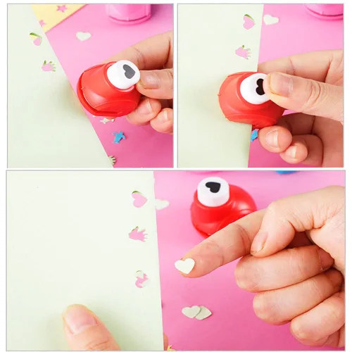 Miniatura 5 de Qtopun - Perforadora de papel y tijeras decorativas, 6 tijeras creativas y 12 piezas de cortadores de borde de encaje para manualidades, fotos