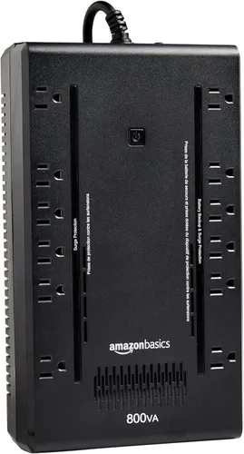 Miniatura 7 de Amazon Basics UPS - Protector contra sobretensiones y batería de reserva de 1500 VA/900 W, 10 tomas, suministro ininterrumpido interactivo de línea