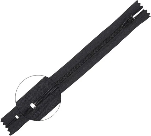 Miniatura 6 de Cierre de tela, 10 cremalleras de nailon para manualidades de costura a medida, cremalleras de nailon, para coser de 3 a 24 pulgadas, para coser