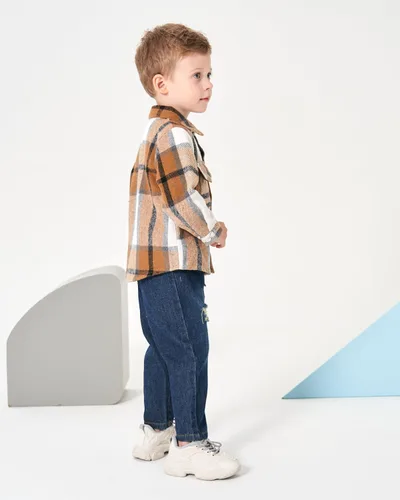 Miniatura 3 de Renotemy Conjunto de ropa para bebé niño y niño, conjunto de pantalones de mezclilla para otoño e invierno