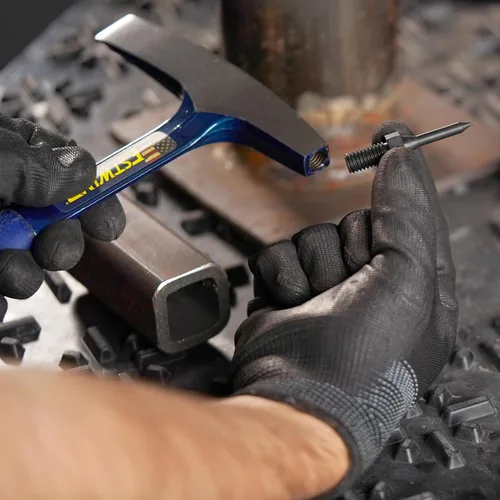 Miniatura 5 de ESTWING Martillo de soldadura/cincelado - Herramienta de eliminación de escoria de 13 oz con puntas de acero reemplazables y agarre de reducción