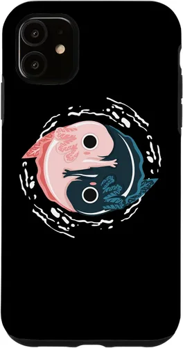 Miniatura 5 de iPhone 15 Yin Yang Axolotl Zen Meditation Axolotls Yoga Mindfulness Case