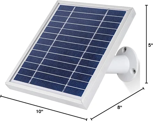 Miniatura 8 de iTODOS Panel solar compatible con Arlo Pro y Arlo Pro 2, cable de carga de alimentación para exteriores de 11.8 pies y montaje ajustable,