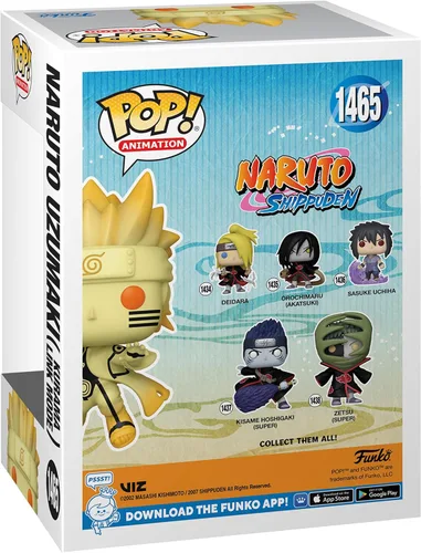 Miniatura 3 de Funko Pop! Naruto Shippuden: Naruto Uzumaki Kurama Link Mode Edición Especial Multicolor Exclusiva #1465 Naruto Kurama Link Común