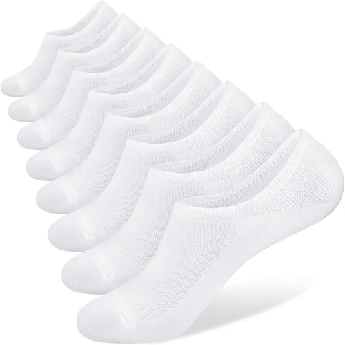 Miniatura 13 de SIXDAYSOX Calcetines invisibles para hombre, paquete de 6/8 unidades, de algodón, finos, corte bajo, antideslizantes para zapatos planos, tenis