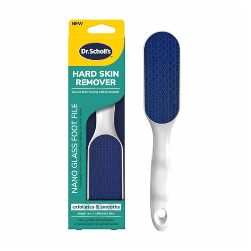 Dr. Scholl's Lima de pie de nano cristal para eliminar la piel dura, removedor de callos de pies, limpiador de pies duradero, removedor de piel
