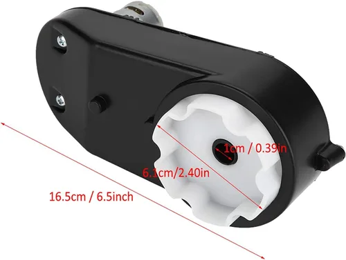Miniatura 5 de HERCHR RS390 18000RPM - Caja de cambios para niños con motor de CC, motor de alta velocidad 390 6V con caja de engranajes para accesorios