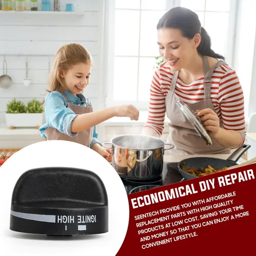 Miniatura 5 de Seentech Paquete de 4 pomos de quemador 8273103 – Reemplaza 8273103, AP6012363, WP8273103, 8273107, 8273111, ER8273103, PS11745570, WP8273103VP.