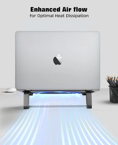 Miniatura 3 de Thibault Soporte ergonómico de aluminio para computadora portátil, elevador de laptop, soporte de refrigeración para laptop, compatible con MacBook