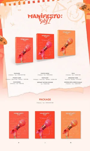 Manifiesto ENHYPEN: Álbum de fotos del día 1 - J Ver. + ENHYPEN STORE TARJETA DE REGALO K-POP SELLADA