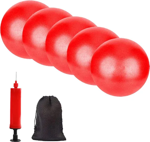 Miniatura 8 de Pelota de ejercicio de pilates de 6 pulgadas para yoga, Barre, fitness y terapia física, mini pelota de equilibrio suave para entrenamientos