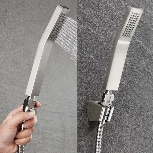 Miniatura 5 de Aomasi - Válvula de ducha, construcción de latón, restrictor de flujo de agua, manguera de ducha de mano universal, interruptor rociador de bidé