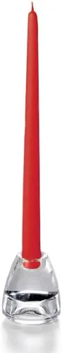 Miniatura 105 de yummi Velas cónicas color rosa claro de 12 pulgadas, 12 por paquete