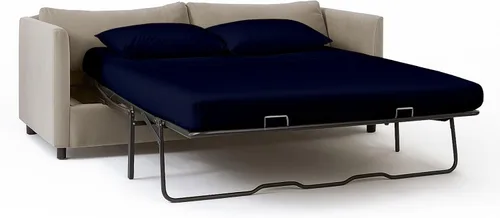 Miniatura 11 de Rajlinen Juego de sábanas para sofá cama tamaño matrimonial de 52 x 72 pulgadas, color gris oscuro, sábanas para sofá, cama, 100% algodón egipcio