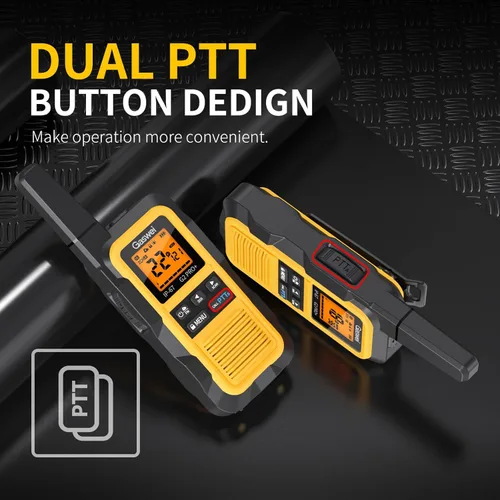 Miniatura 4 de Gaswei G2Pro+ Walkie Talkies de Servicio Pesado IP67 Radios Bidireccionales Impermeables con Alerta Meteorológica NOAA y Flotante 2 Vatios