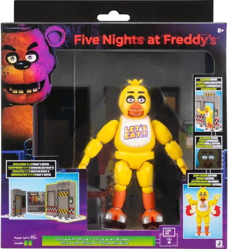 Miniatura 10 de Jazwares Five Nights at Freddy's Puppet - Figura articulada de 5 pulgadas con función Jumpscare, ojos que brillan en la oscuridad y diorama óptico
