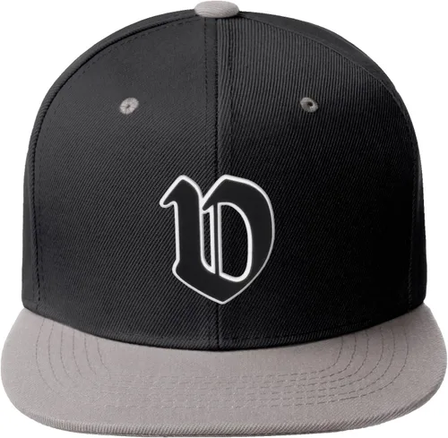 Miniatura 1685 de Daxton Gorra clásica con visera de billete plano con letras del alfabeto inglés antiguo de la A a la Z