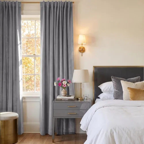 Miniatura 216 de StangH Cortinas de Terciopelo Verde Esmeralda de 96 Pulgadas - Cortinas Opacas de Terciopelo de Lujo Súper Suaves, Elegante Cobertura de Ventana