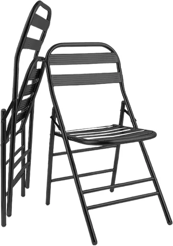 2 sillas plegables de acero inoxidable 304, sillas de césped plegables, sillas portátiles para adultos, ahorra espacio, para eventos, oficina, boda,