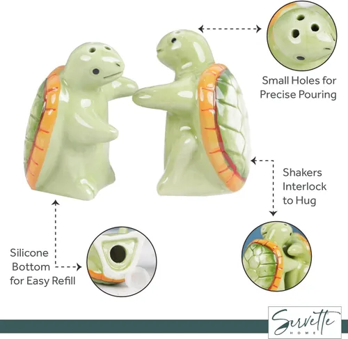 Miniatura 4 de Salero y pimentero Hugging Turtles Abrazar tortugas