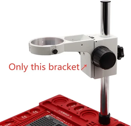Miniatura 8 de Kit de microscopio de 2.992 in de diámetro, soporte para microscopios estéreo, soporte ajustable, barra de barra de varilla de 0.984 in